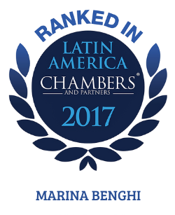 Ranked in Latin America Chambers - 2017 - Marina Benghi